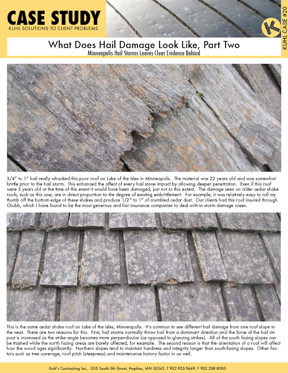 What Does Hail Damage Look Like, Part 2