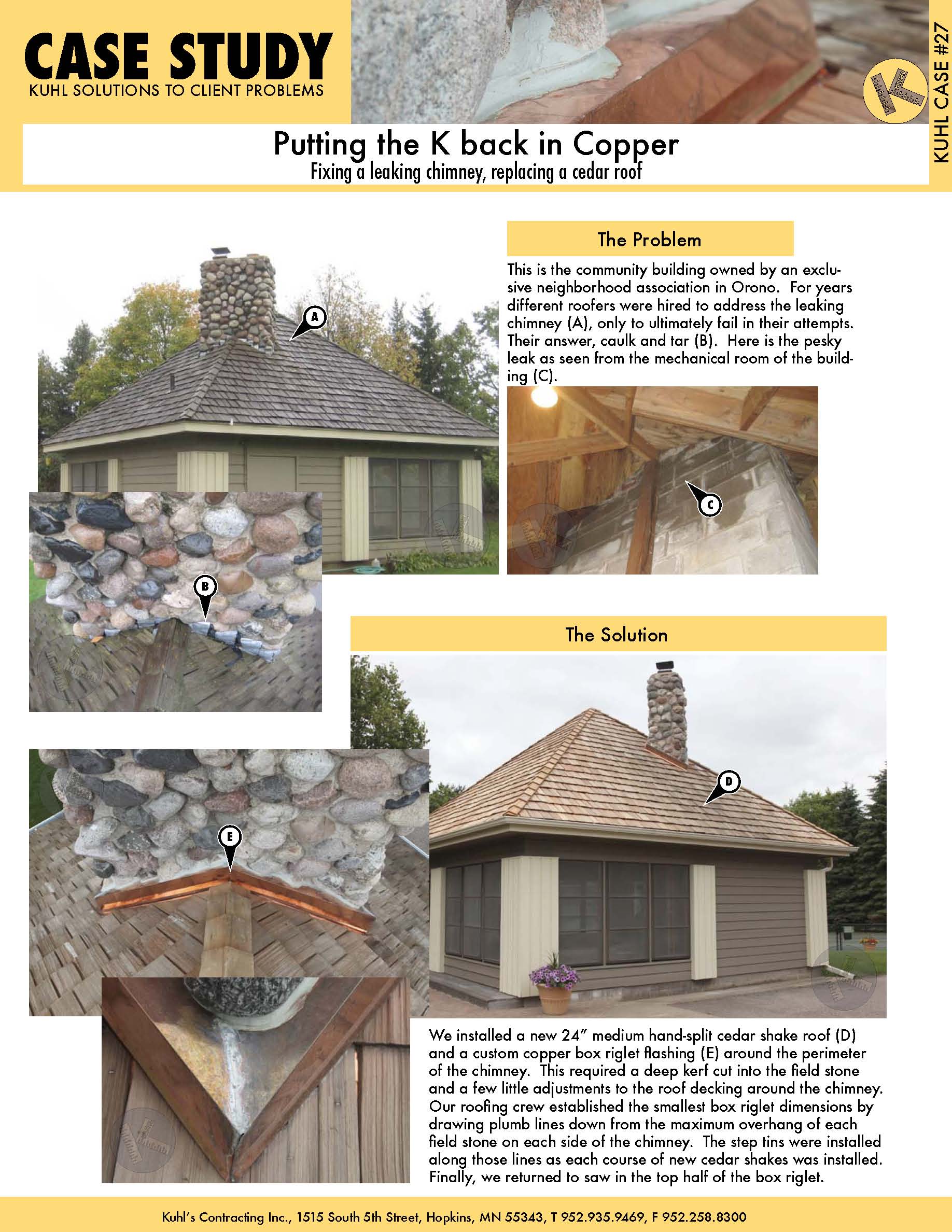 Putting the K Back in Copper: How to Fix a Leaking Stone Chimney